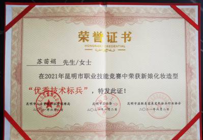 南宁市职业技能大赛“优秀技术标兵”